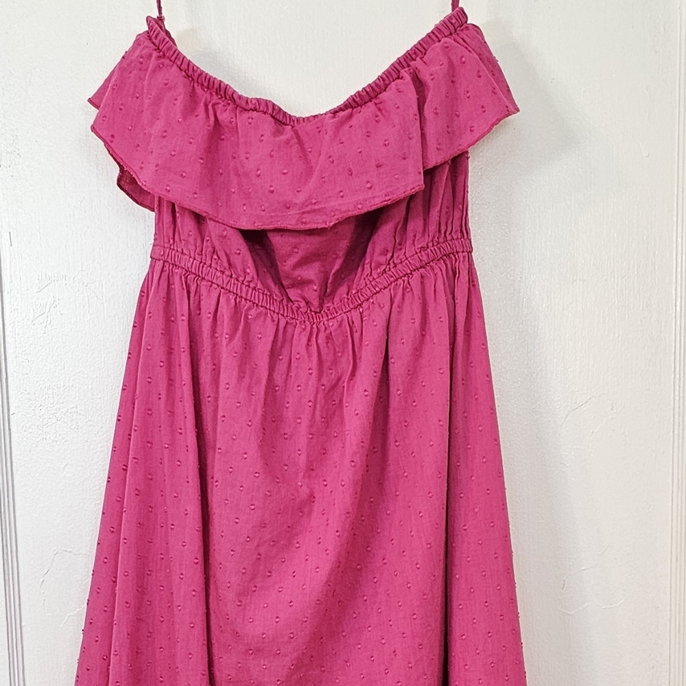 Strapless Ruffle Hi-Lo Dress - Picture 2 of 10